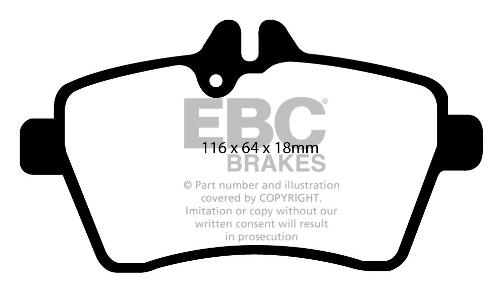 EBC Brakes MERCEDES A-Class (W169) A180 (1.7) 2009-.. Remblokken