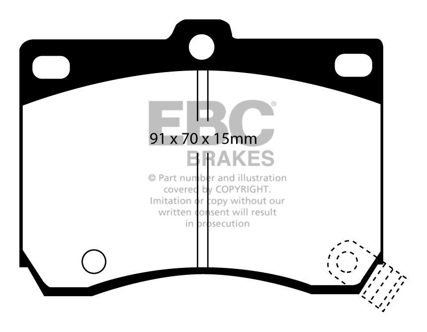 EBC Brakes MAZDA BEDRIJFSWAGEN 323 Van 1.6 90-.. Remblokken voor
