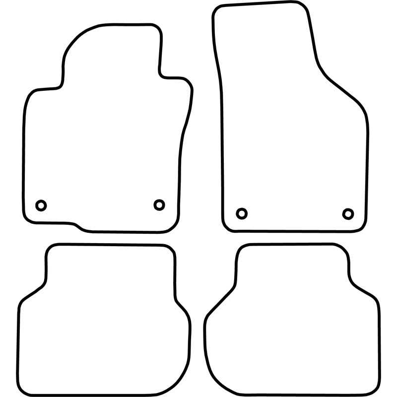 Set velour car mats  Volkswagen Jetta 2011-