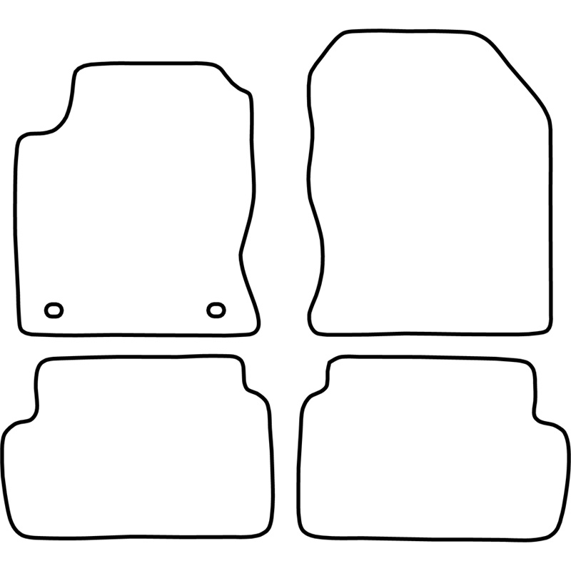Set velour car mats  Ford Focus 1998-2002