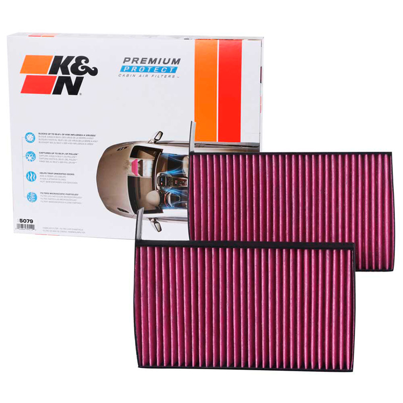 K&N Premium Disposable Cabin Air Filter (2 pieces)  Tesla various models (DVF5079)