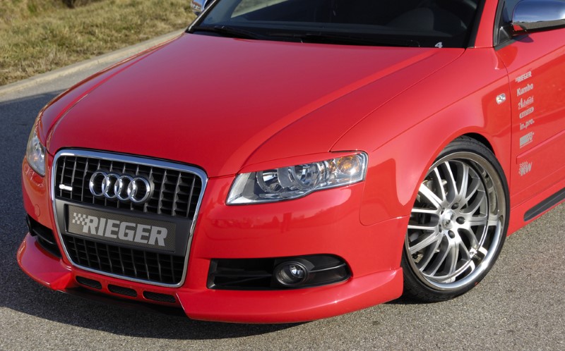 Voorspoiler met 3 extra air-intakes Audi A4 8E B7 11.04 Rieger