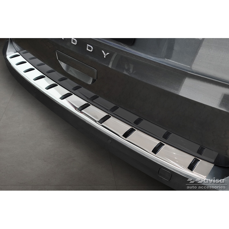 Stainless Steel Rear bumper protector  Volkswagen Caddy V Cargo & Combi 2020- 'STRONG EDITION'