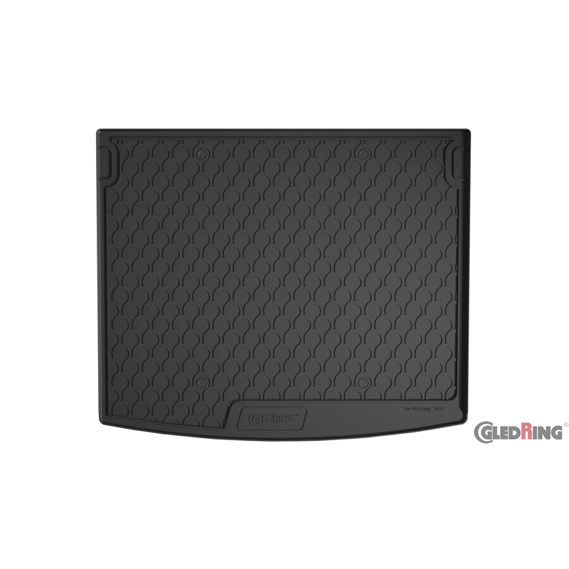 Rubbasol (Rubber) Trunk mat  Volkswagen Caddy Life 5-doors 2010-2015 & 2015-2020