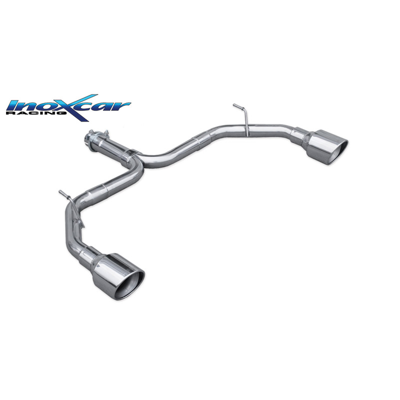 100% Inox Double sport exhaust  Alfa Romeo Giulietta 1750 Tbi 241hp QV 2014- 1x110mm X-Race