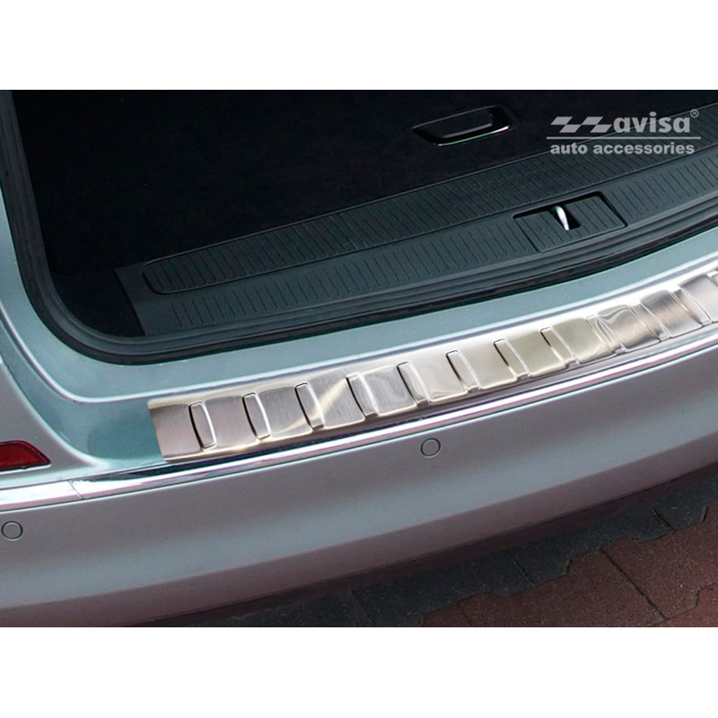 Stainless Steel Rear bumper protector  Opel Astra J Sportstourer Facelift 2012-2015 'Ribs'