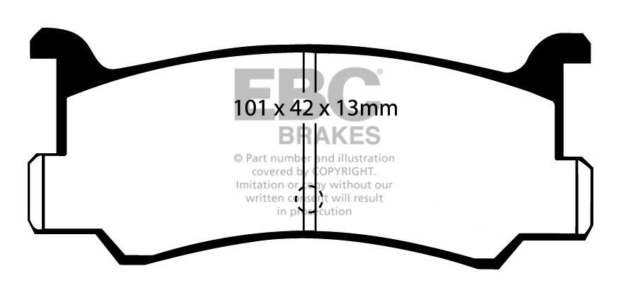 EBC Brakes Mazda MX3 1.8 91-97 Remblokken achterzijde