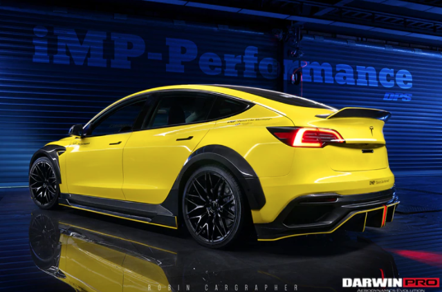 Tesla Model 3 IMPII Style Deels Carbon Fiber Full Body Kit 2017-2020