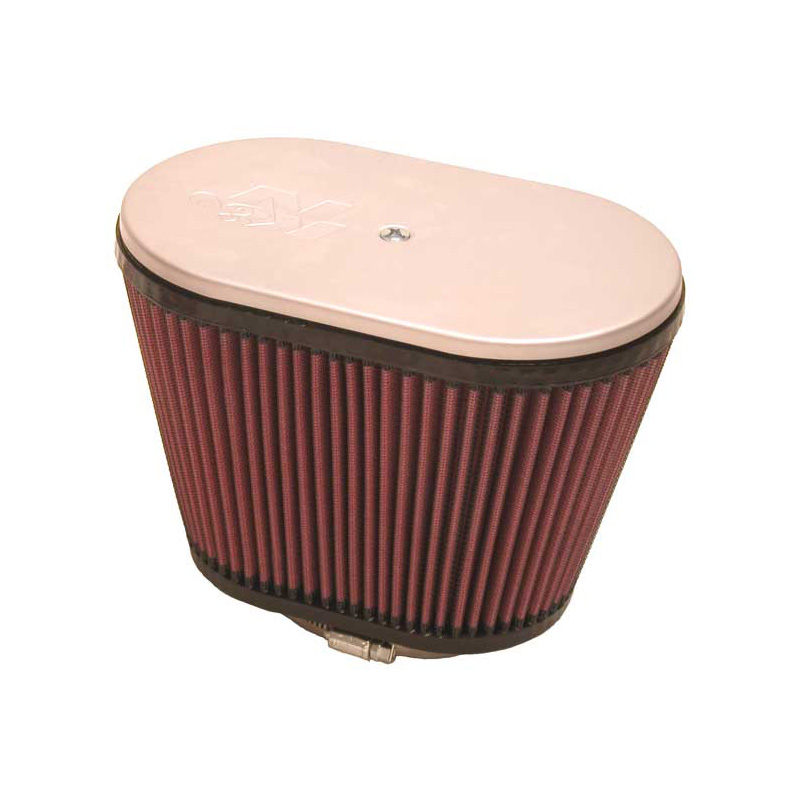 K&N Universal Oval Air Filter for Hilborn Q, 57mm dual flange, 229mm x 140mm, 159mm height (RD-4400)