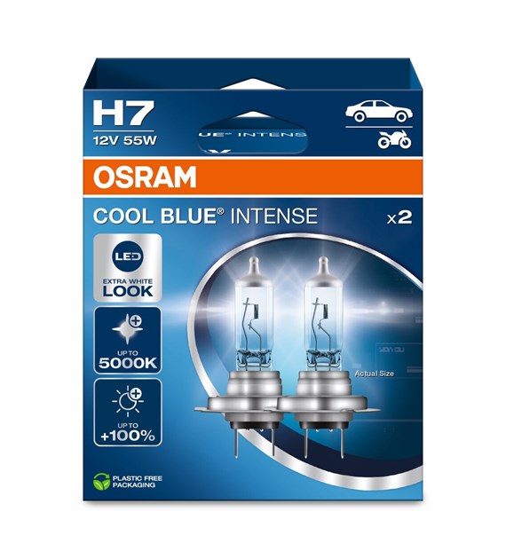 Osram Cool Blue Intense NextGen Halogen bulbs - H7 - 12V/55W - set of 2 pieces