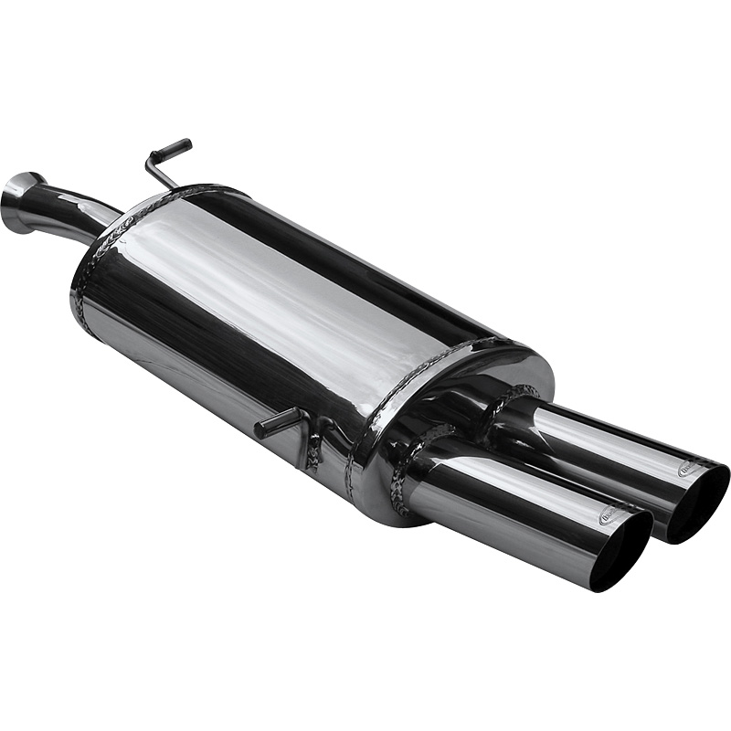 100% Inox Sport Exhaust  Peugeot 307 SW 2.0 16v (138HP) 2002- 2x80mm Racing