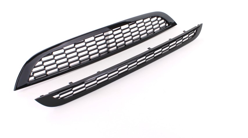 Grill set MINI Cooper/One R50 R53 01-06 Zwart Glans