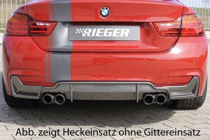 Achterbumper aanzet dubbele uitlaat links & rechts BMW 4 serie c