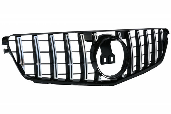 Grill Mercedes C-klasse W204 S204 GT Look Panamericanan Chroom Zwart