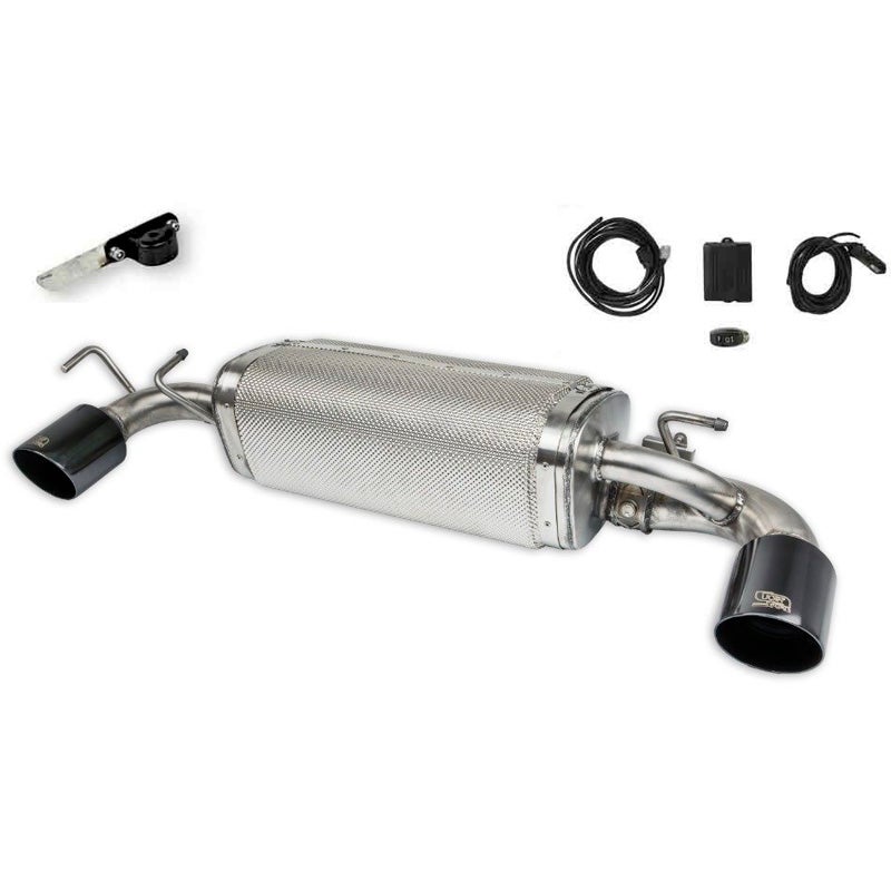 Ulter Sport Double stainless steel sport exhaust  Toyota GR Yaris Mk1 2020-2024 192kW 2x100mm Black