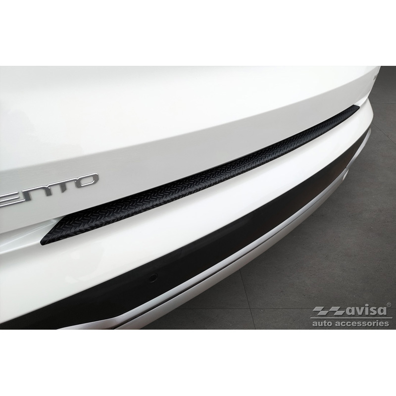 Matzwart Aluminium Achterbumperprotector  Kia Sorento IV 2020- 'Riffled Plate'