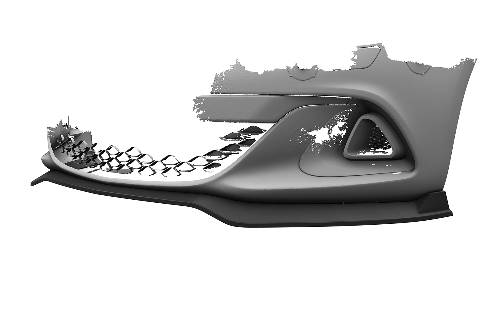 Voorspoiler Opel Astra J OPC glans zwart