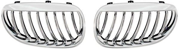 Grill chrome ribs BMW E60