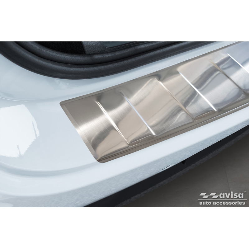 Stainless Steel Rear bumper protector  Mercedes EQE SUV (X294) 2022- 'Ribs'