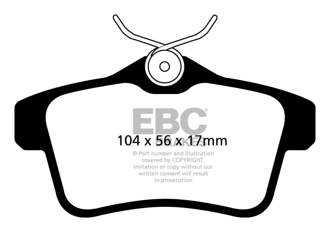 EBC Brakes CITROEN C4 2.0 TD 2010-.. Remblokken achterzijde