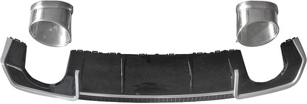 Audi A3 8V Sportback Facelift (2012-2016) Diffuser met sierstukken
