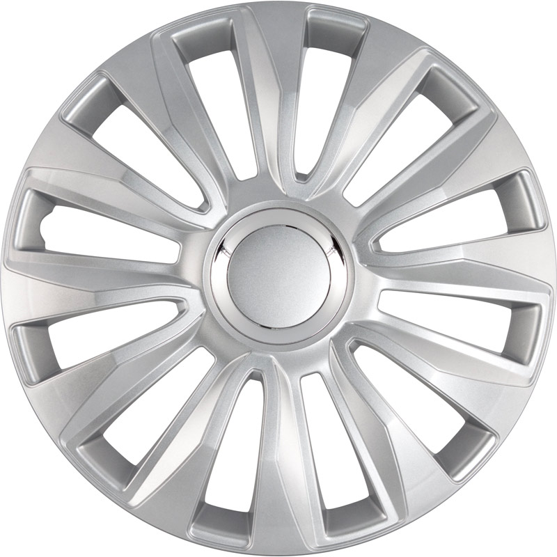 Set wheel covers Avalone Pro 15-inch silver + chrome ring