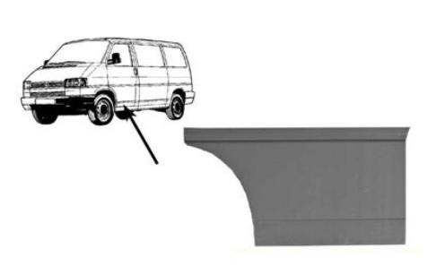 deurplaat, voorportier, rechts VW T4, 1991-2003