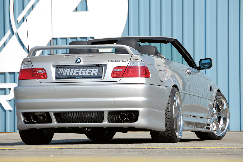 Achter Skirt BMW E46 coupe/cabrio Rieger