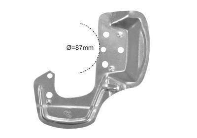 stofschild, 87mm, links Opel Tigra
