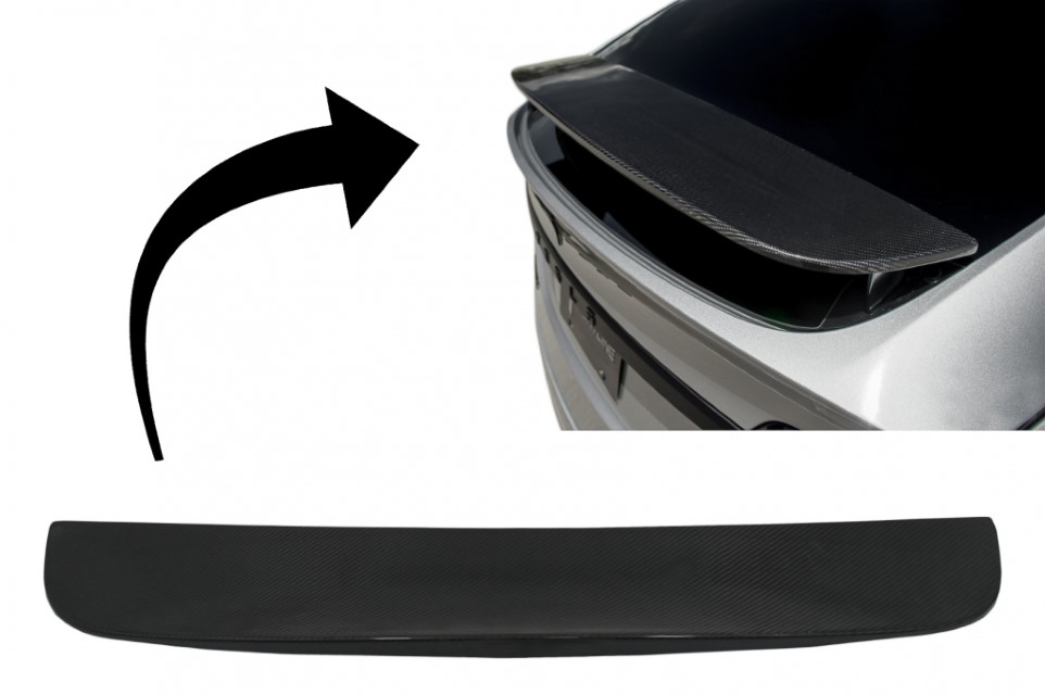 Achterklep Spoiler Tesla Model X Echt Carbon