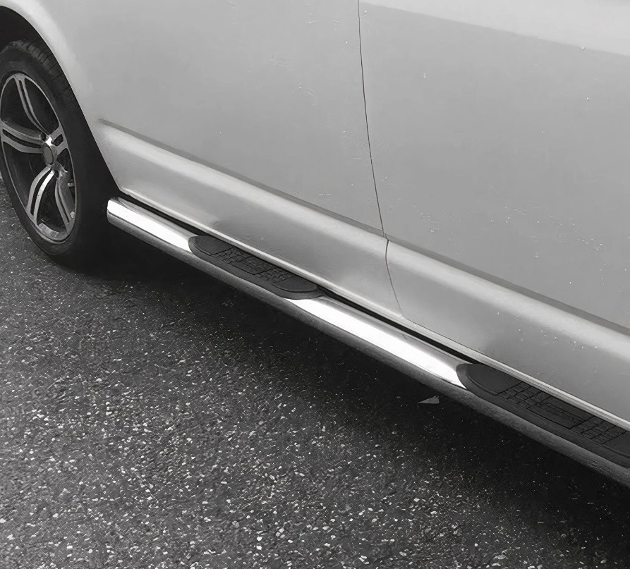 Treeplanken sidebars voor Mercedes ML W163 98-05 zilver