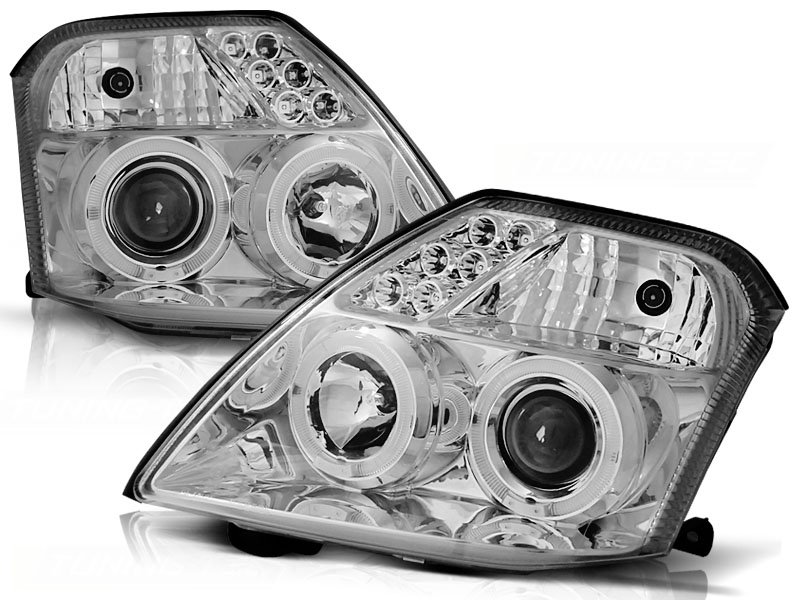 Koplampen Citroen C2 03-08 LED Angel eyes