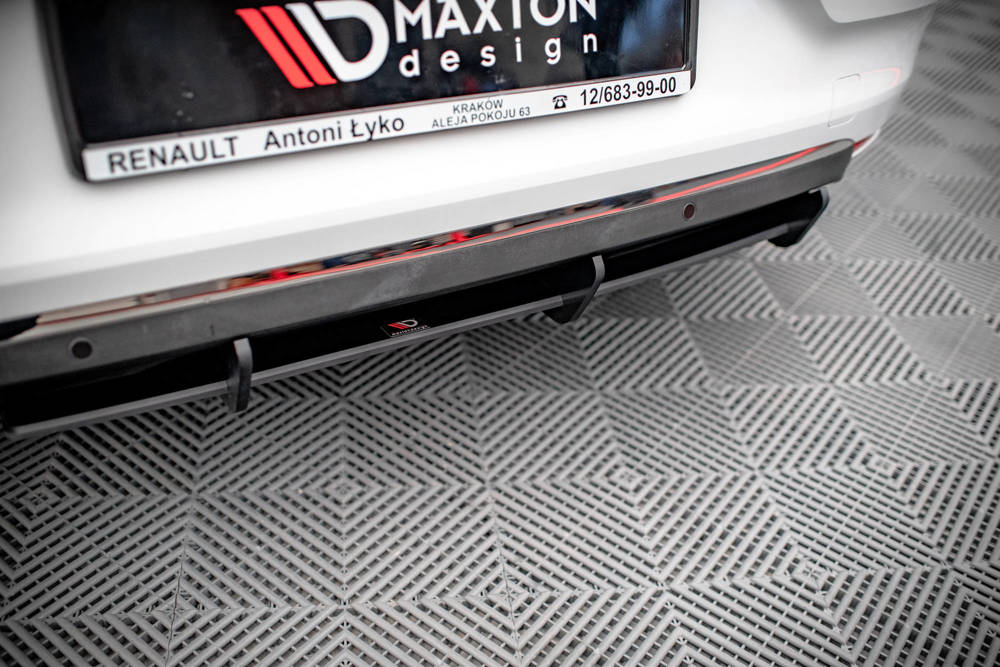 Diffuser Renault Clio Mk5 Maxton Glans Zwart Street Pro