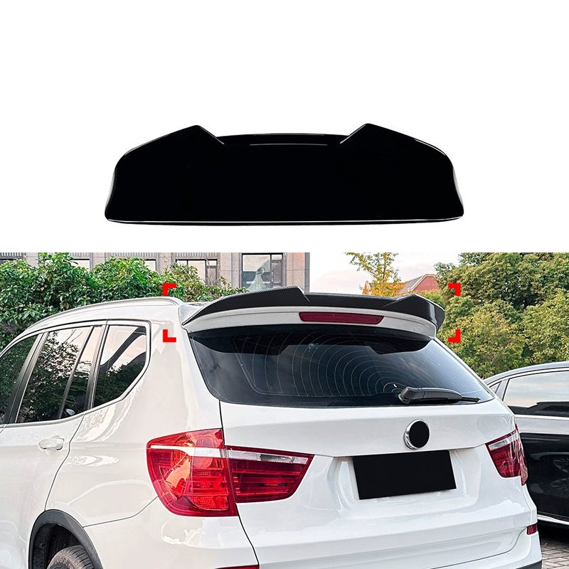 Roof spoiler  BMW X3 (F25) 2010-2017 (ABS Glossy Black)