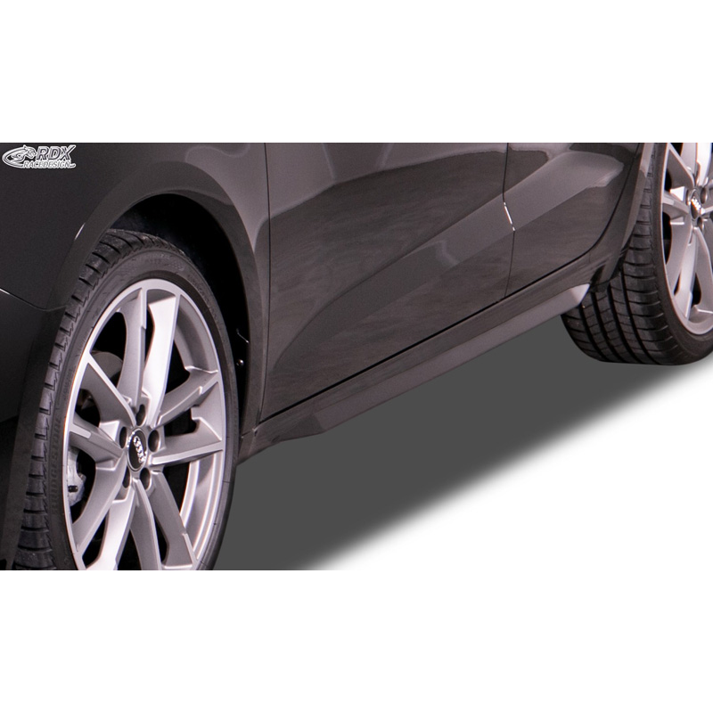 Side skirts 'Slim'  Audi A1 (GB) 2018- (ABS glossy black)