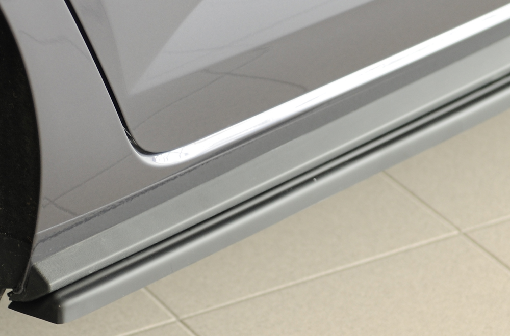 Zijskirts Volkwagen Polo GTI/R-Line 2G AW 2017-... Zwart Glans Rieger