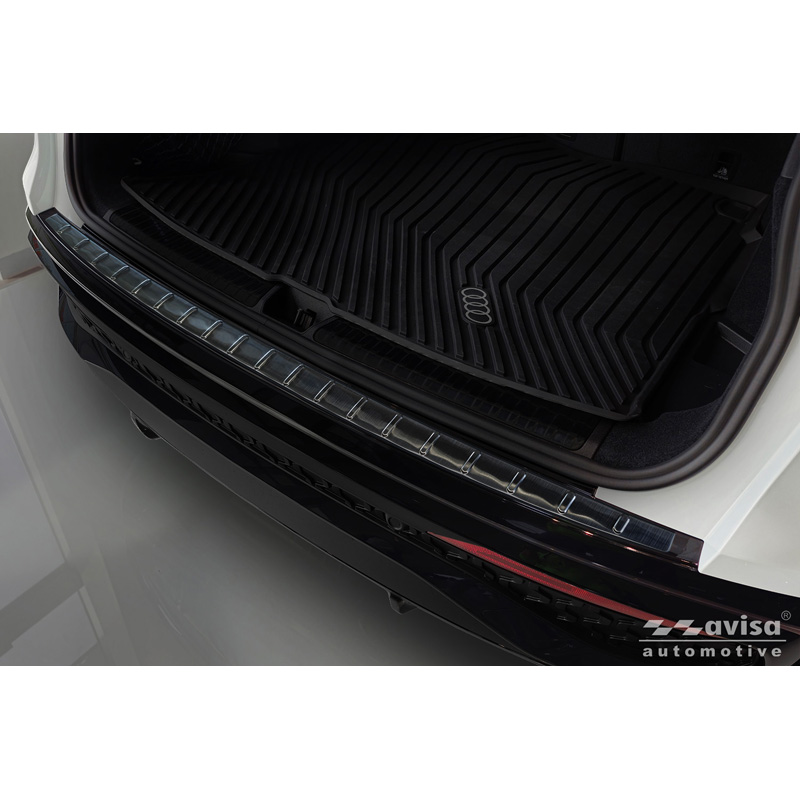 Avisa Black Stainless Steel Rear bumper protector  Audi Q5 (GUB) 2025- 'Ribs'