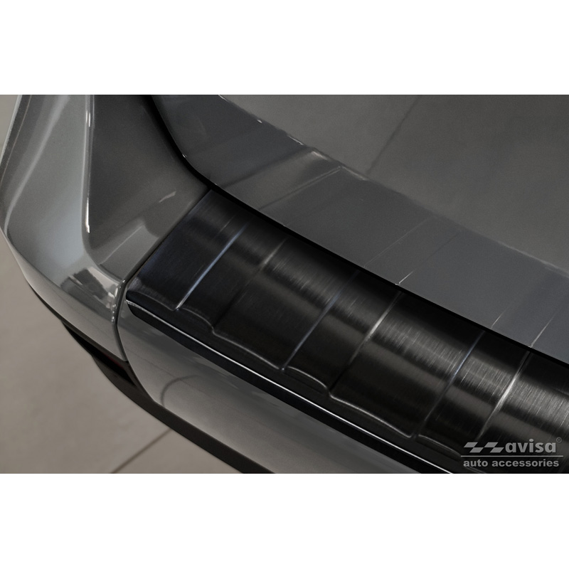 Zwart RVS Achterbumperprotector  Mercedes Citan (W420) Box/Tourer 2021- 'Ribs'