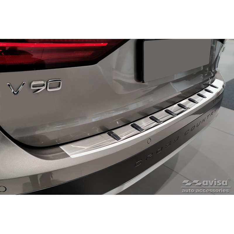 RVS Achterbumperprotector  Volvo V90 II 2016- (incl. Cross Country) 'STRONG EDITION'