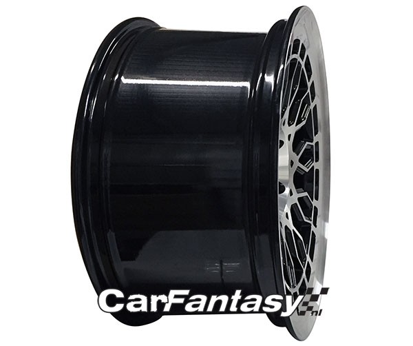 RADI8 A10 8.5x18 5x112 40 Gloss black machine face 66,6 Velgen