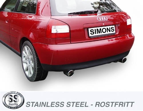 Simons Dual Power Performancesysteem af kat. VW Golf IV 1997>