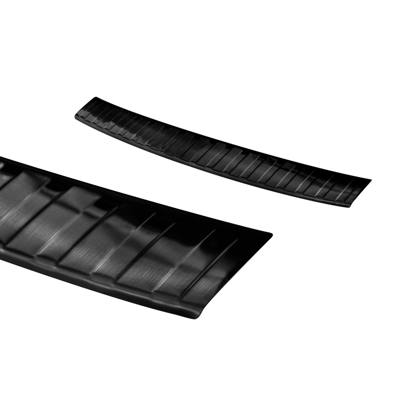 Black Stainless Steel Rear bumper protector  Fiat Tipo Sedan 2016-2020 & FL 2020- 'Ribs'