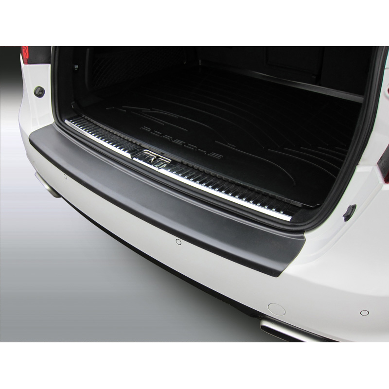 ABS Rear bumper protector  Porsche Cayenne 2010-2014 'Ribbed' Black