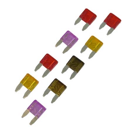 Ministeekzekering assortiment 3-10A  9st