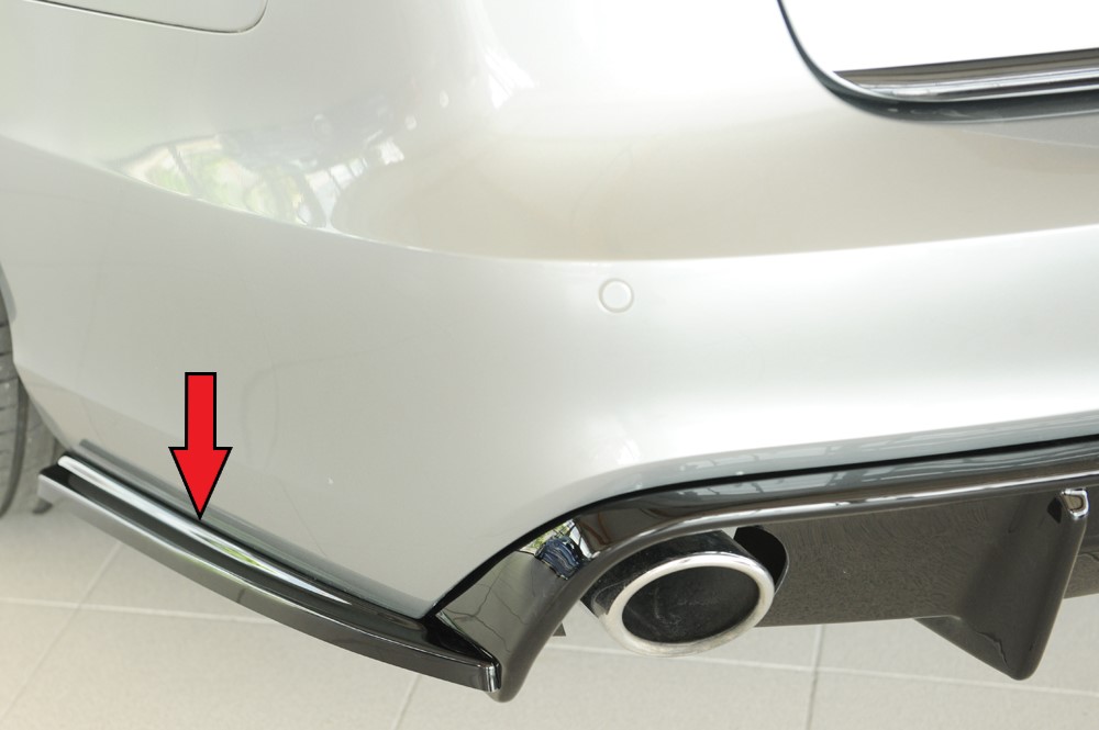 Achterzijdiffusers Audi A6 (4G/C7): 11.10-08 glans zwart
