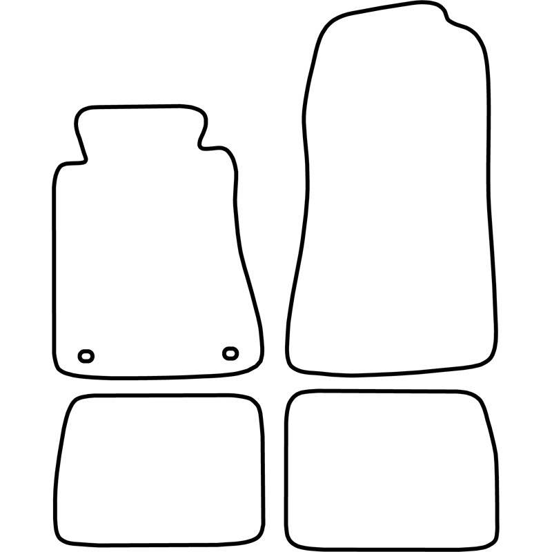 Set velour car mats  Mercedes 190 W201 1982-1993