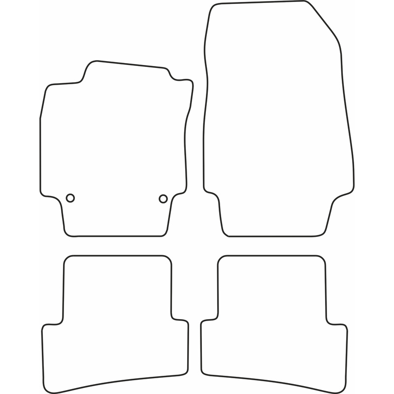 Set velour car mats  Renault Captur 2013-2019