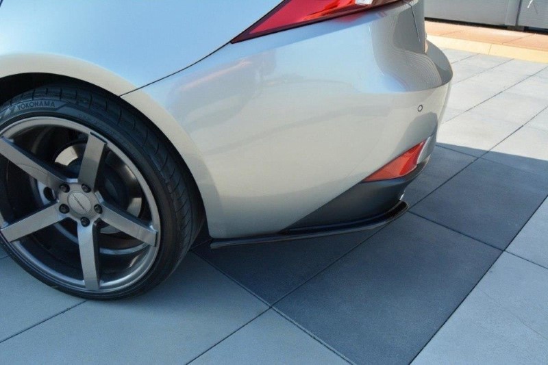Achterzij Spoilers Lexus IS Mk3 T Glanzend Zwart