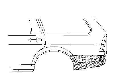 eindstuk, links VW Passat, 1980-1988
