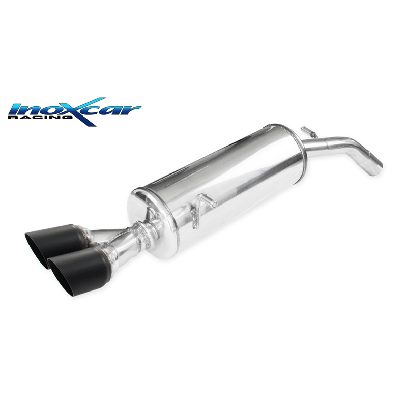 100% Inox Sport Exhaust  Peugeot 208 1.6 16V Turbo GTI 30TH 208hp 2015- Ø 55 2x80mm Ceramic Black